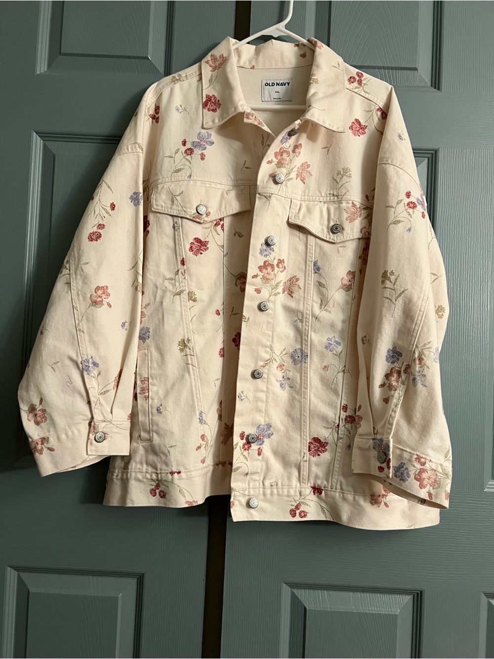 Old Navy Denim Floral Jacket